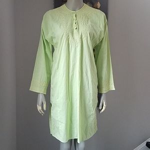 Lilly Pulitzer Embroidered Cotton Tunic Top